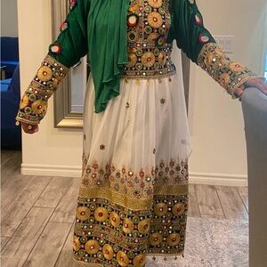 Afghan Traditional Dress Green